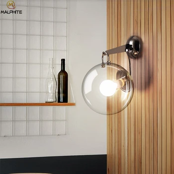 

Modern Bubble Glass Ball Wall Light Desktop Floor Wall Lamp Nordic Home Lighting Living Room Bedroom Bedside Decor Luminaire