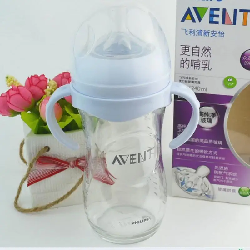 Online Botol Grip Menangani untuk AVENT Natural Wide Mouth PP Makan Bayi Kaca Botol Aksesoris