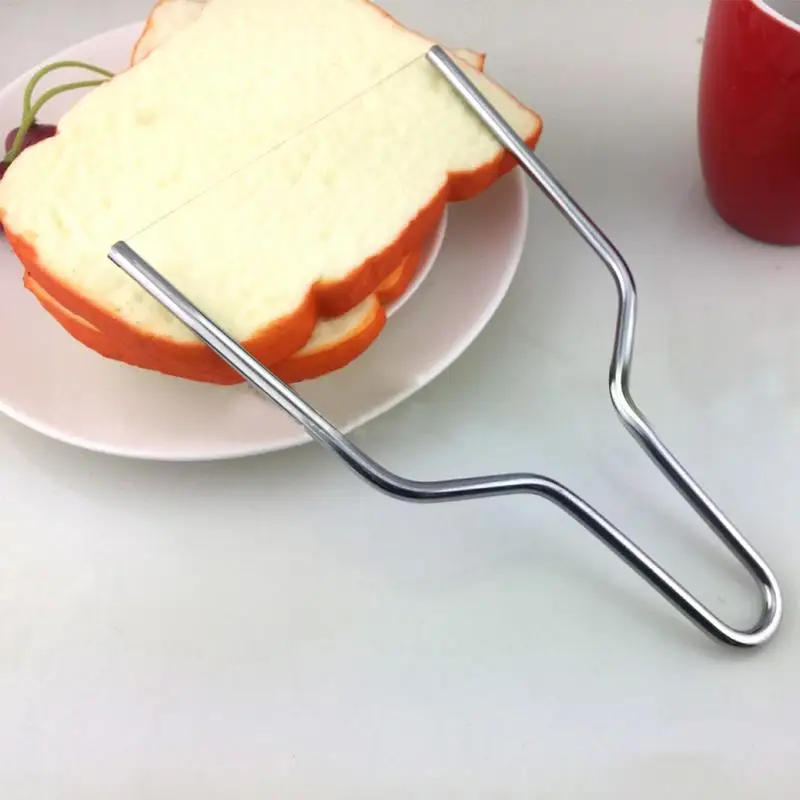 

1PCS Stainless Steel Cheese Slicer Butter Cheese Cutting Board Wire Cutter DIY Baking Tool