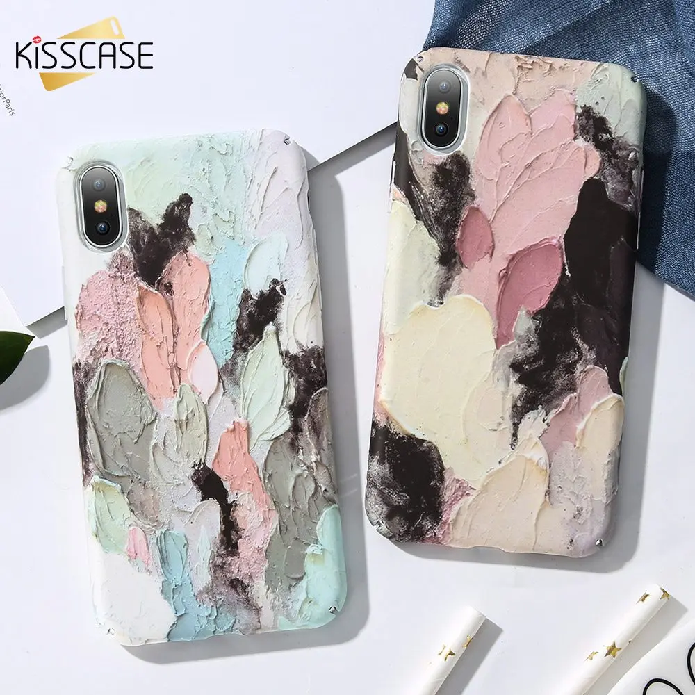 Чехол KISS светящийся 3D рельефный чехол для телефона iPhone 7 6 S 8 Plus X задний