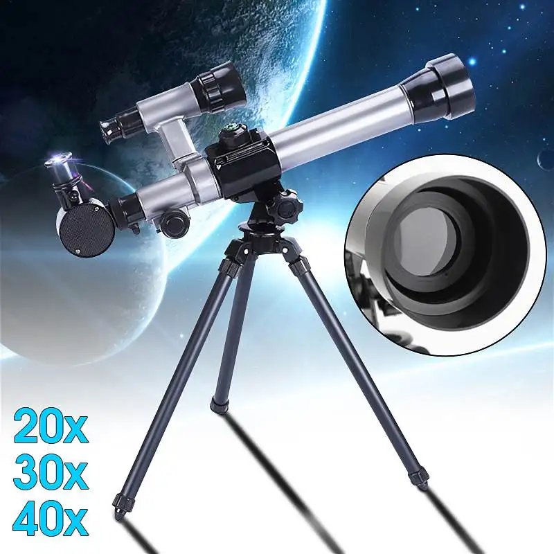 

40X Zoom Astronomical Telescope Kids Monocular + Tripod + Eyepiece Night Vision