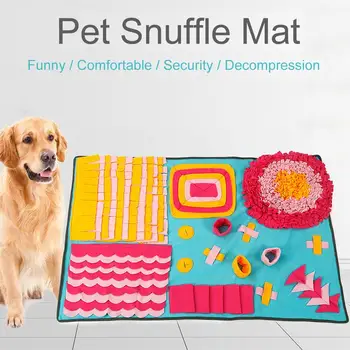 

Fancy Color Cat Dog Snuffle Mat Bite Resistant Environmentally Friendly Training Blanket For Consuming Strength Pet Sniffing Pad