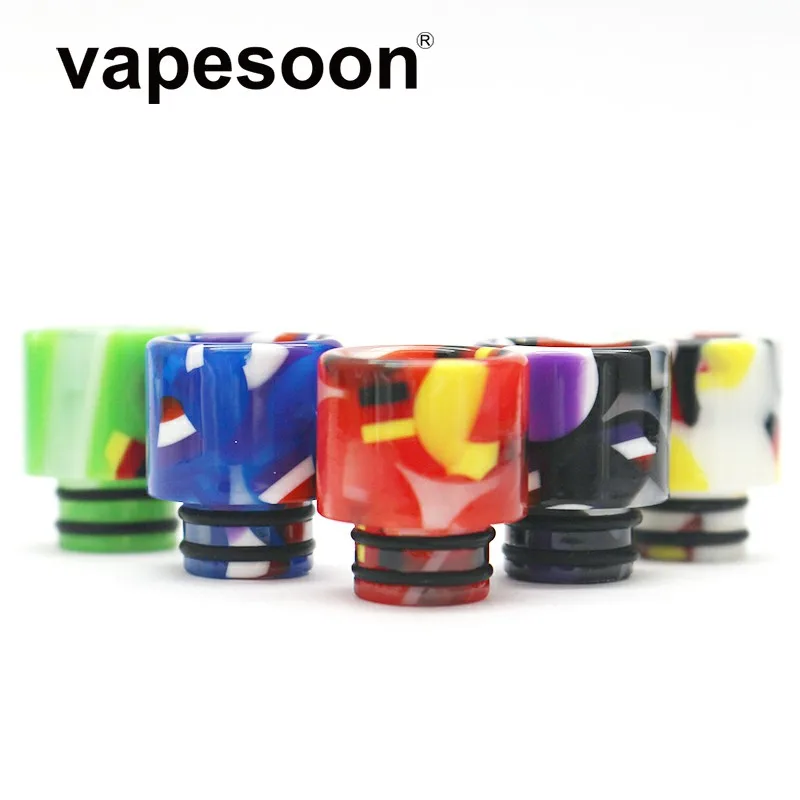 Vapesoon Coloful 510 флага капельного наконечника эпоксидной смолы мундштук для
