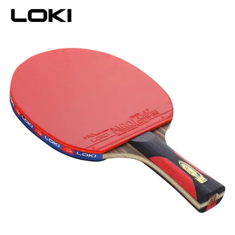 LOKI 6 Star профессиональная ракетка для настольного тенниса из черного дерева