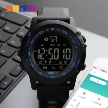 

Men's Waterproof Sport Alarm Analog Digital Bluetooth Smart Wrist Watch Male Smart Watches