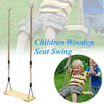 

45cm*19cm*3cm Indoor Outdoor Playhouse Swing Wooden Children Garden Swings with Rope Toys Swings Adults Load bearing 150kg