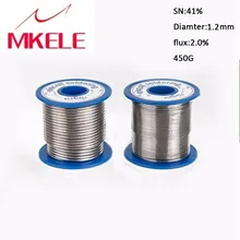 Паяльная проволока 41SN чистая Оловянная 1,2 мм 450 г паяльная проволока Серебристая олово для пайки свинцовая пайка