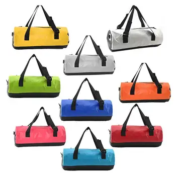 

Outdoor Multi-function Large Capacity Fitness Training Cylinder Bag Sports Portable PVC Mesh Cloth Travel Waterproof Bag Handbag