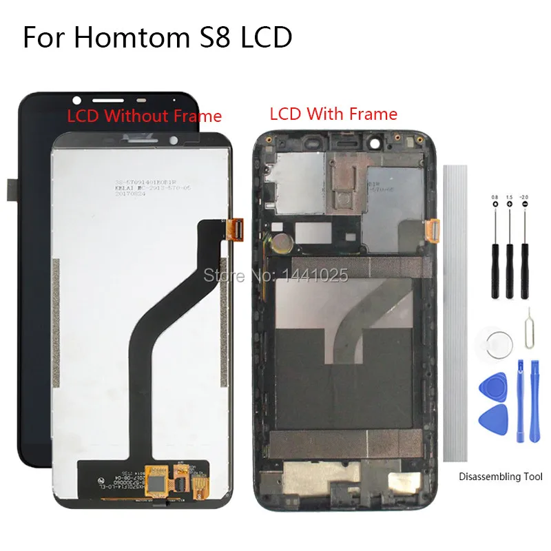 

Display Screen Replace For Homtom S8 LCD Touch screen 5.7 inch black silver for Homtom S8 Touch screen LCD