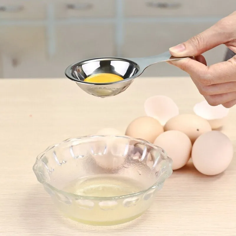 Яичный желток сепаратор белка яйцо белое разделители ложка DIY яйцо маска/Торт/хлеб сделать пищевой кухонный инструмент из нержавеющей стали