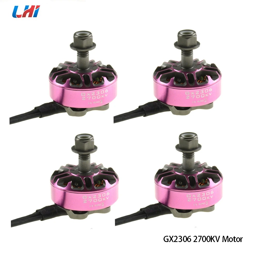 

LHI GX2306 2700KV pink Brushless Motor for perfect installation with a FlightOne Bolt 4in1 or Bolt32 ESC for drone kit frame