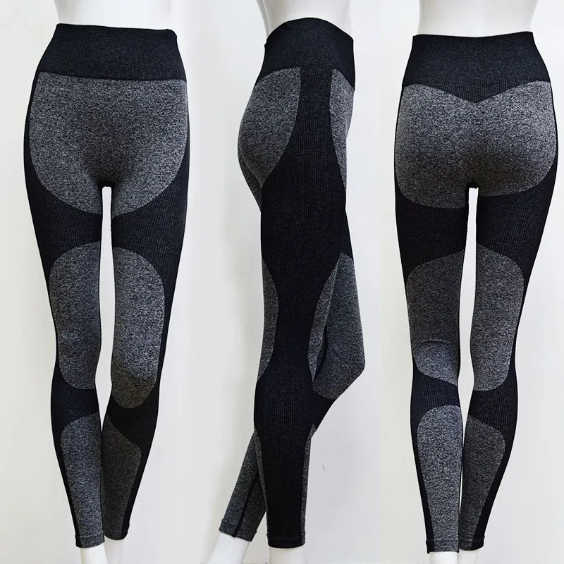 

Women Fitness Running Gym Pants High Waist Tights Seamless Leggings Training Fitness Yoga Leggings Elastic Slim Sport Pants