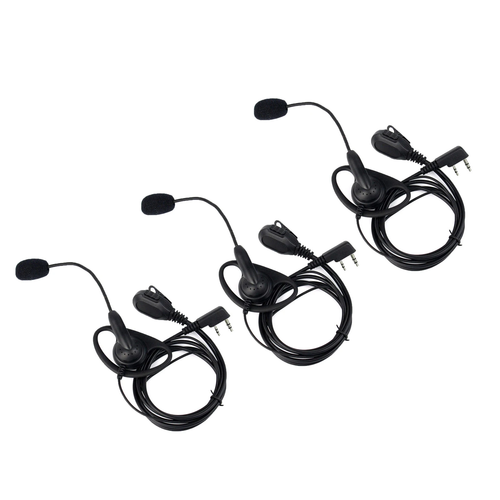 IG Подробная информация о 3xd форме PTT наушники микрофон для Kenwood UV5R Retevis