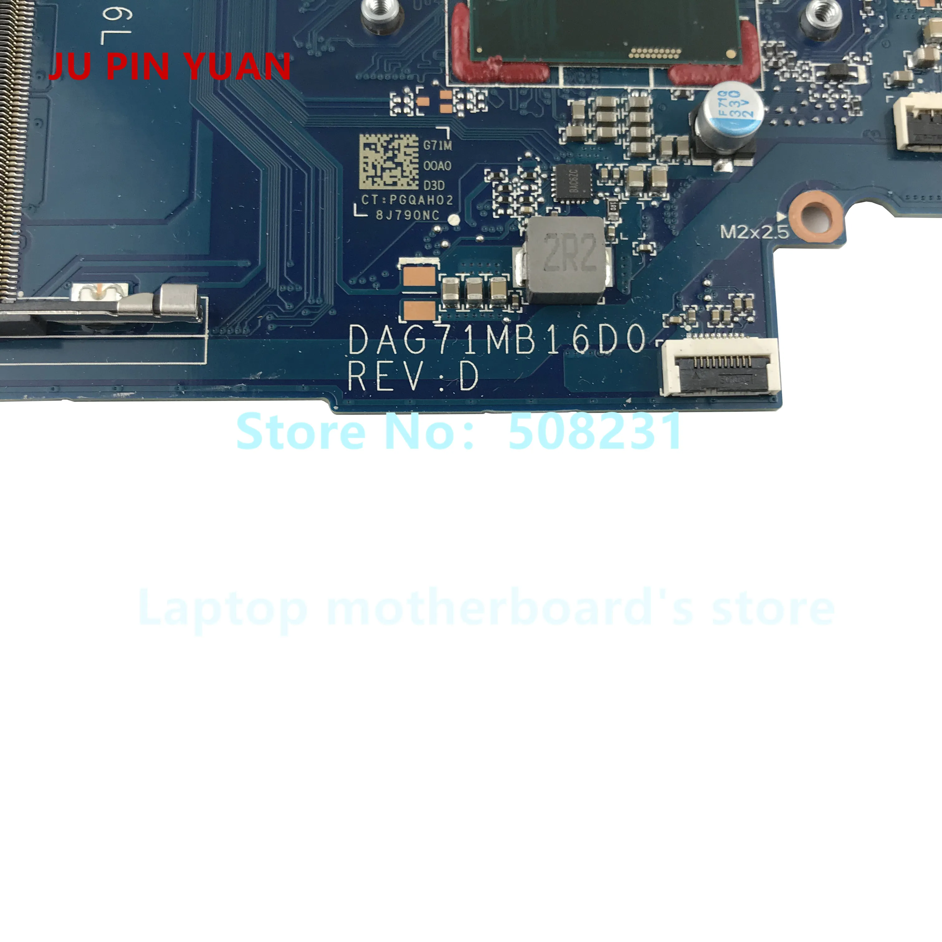  JU PIN YUAN 927264-601 G71A-6L DAG71MB16D0 for HP PAVILION 14-BK 14-BP 14-BK063ST laptop motherboar