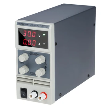

Switching DC Power Supply 3 Digits Display LED 0-30V 0-10A Adjustable Mini Power Supply AC 110V/220V 50/60Hz US Plug
