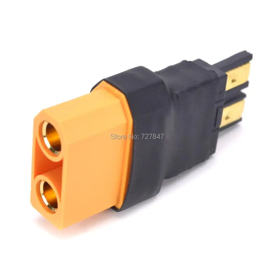 Conectores T-Dean Dorados Para Baterías LiPo - Incluyen Tubo