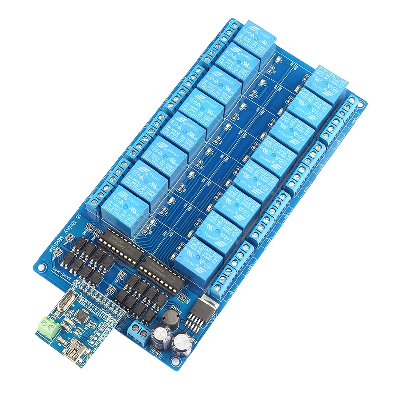 OPQ 16 канал 12 В релейный модуль с защитой для оптронной пары питания Arduino PIC