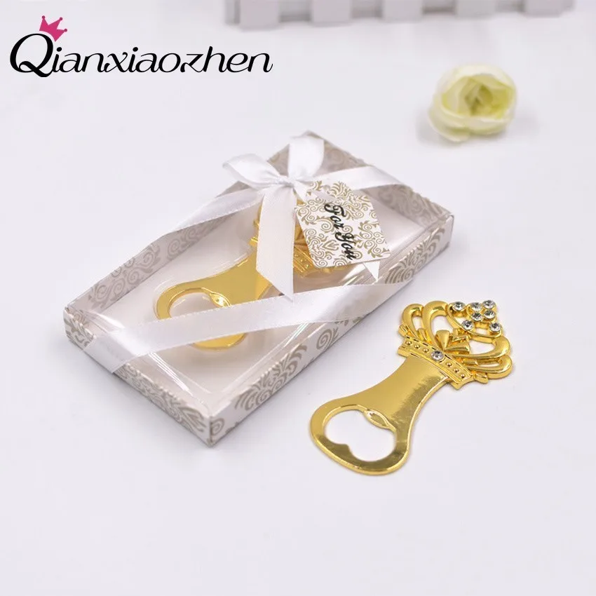 

Qianxiaozhen 100pcs Crown Beer Bottle Opener Wedding Favors And Gifts Wedding Gifts For Guests Wedding Souvenirs Party Supplies