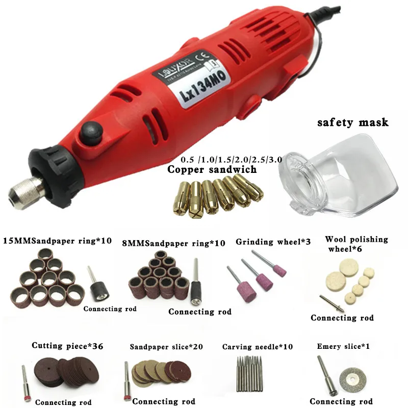 

130W AC220V electric grinder mini engraving machine drilling variable speed grinding machine for polishing engraving rotary tool