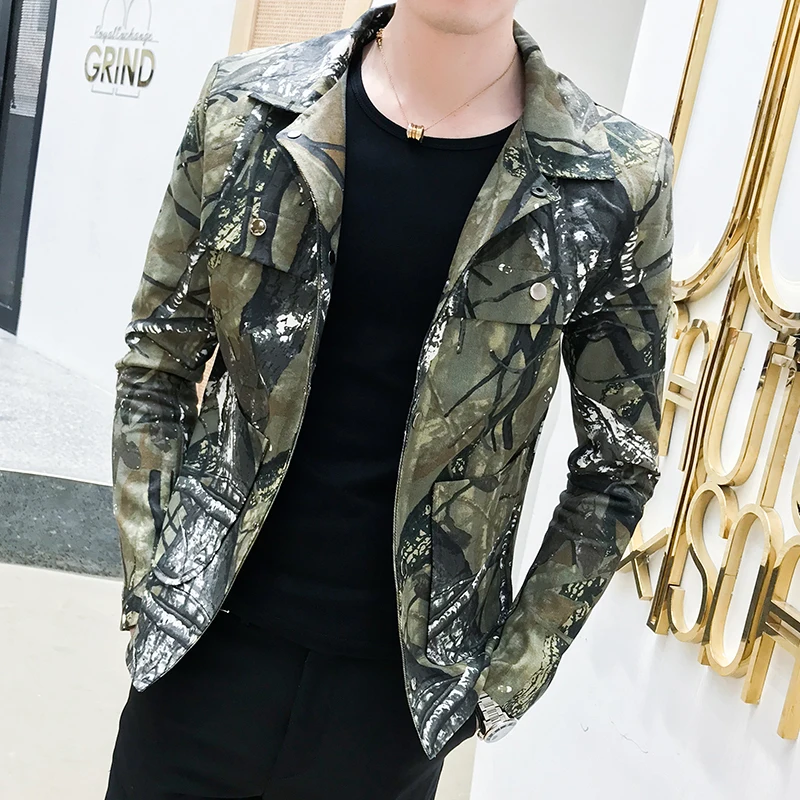 

Spring Fashion Self-cultivation Camouflage brand Jacket coats Loose Coat military jackets chaqueta hombre streetwear clothes