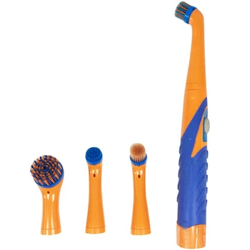 

Electric Wave Scrubber Multi-Function Cleaning Brush Household Cleaning Brush With 4 Brush Heads