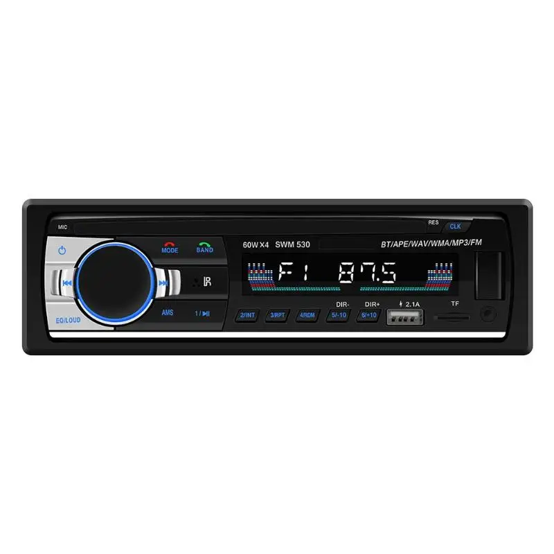 SWM 530 ЖК дисплей автомобиля MP3 музыкальный плеер FM Радио BT 4 0 Dual USB AUX головное
