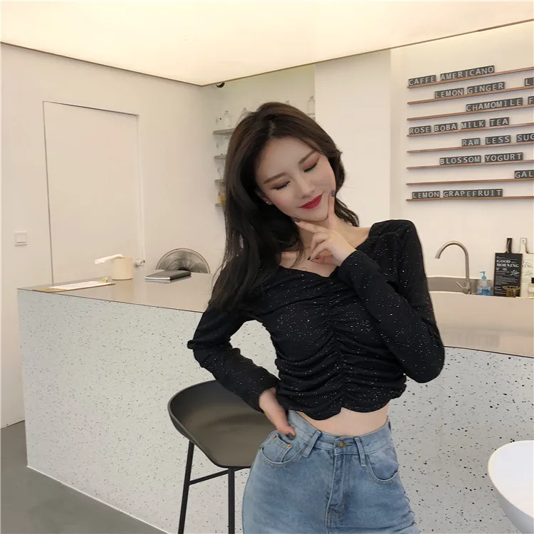 Blusas feminina весенне Летние Стильные осенние женские футболки в Корейском стиле