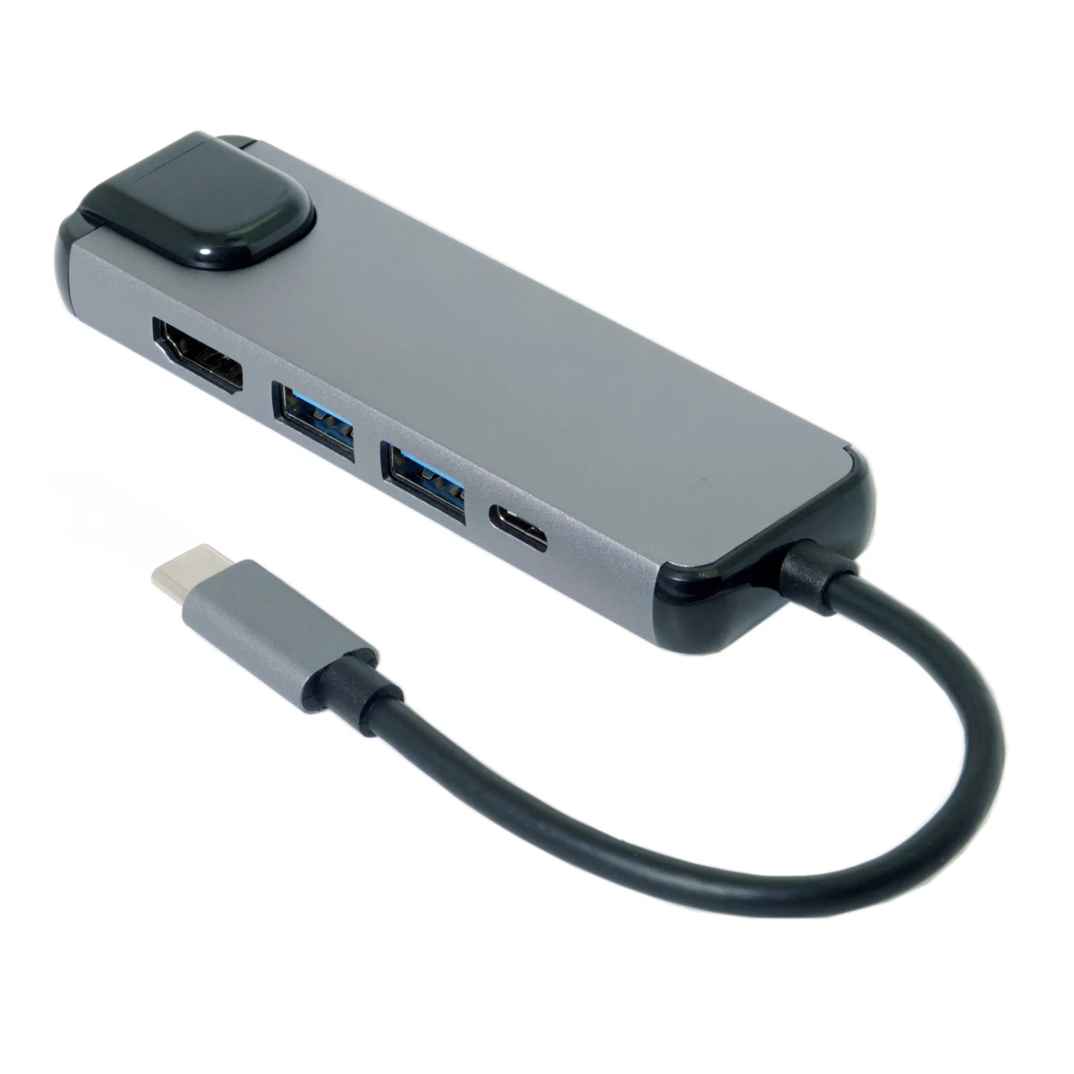 Jimier USB 3,1 type-C USB-C к HDMI и двумя портами 3,0 концентратор и Ethernet и питание для портативных ПК и ноутбуков