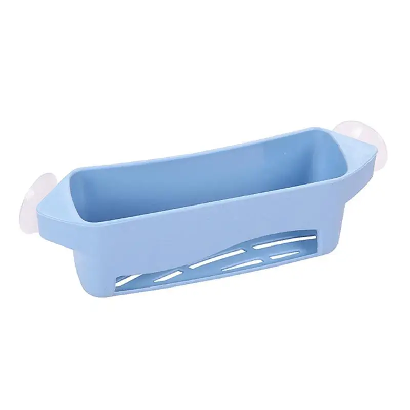 

1 pc Sink Corner Storage Basket Hanging Plastic Suction Cup Kitchen Drain Holder Organizer Rack for Gadget