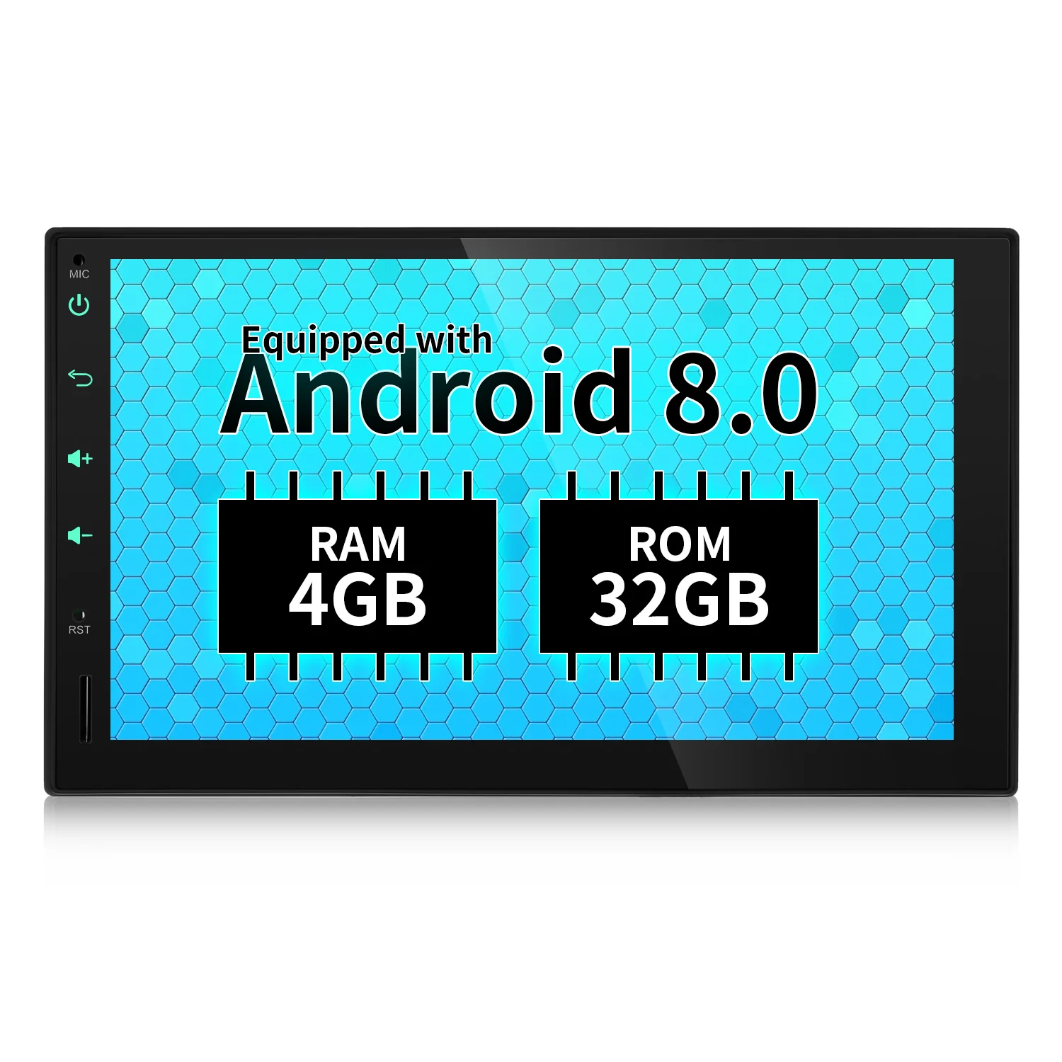 KD 7095 2 Din Автомобильный мультимедийный плеер 7 дюймов Восьмиядерный Android 8 0 4G ram 32G rom