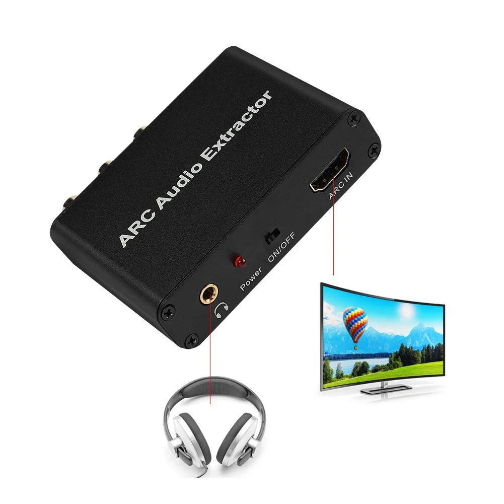 Аудио экстрактор HDMI ARC аудиоадаптер для усилителя саундбар динамик 3 5 мм стерео