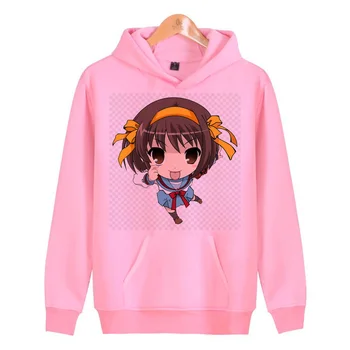 

haruhi suzumiya Spring Autumn Thin Hooded Hoodies Men/women 3d Sweatshirts With Cap Print Wizard Clown Printing Hoody Hoodies
