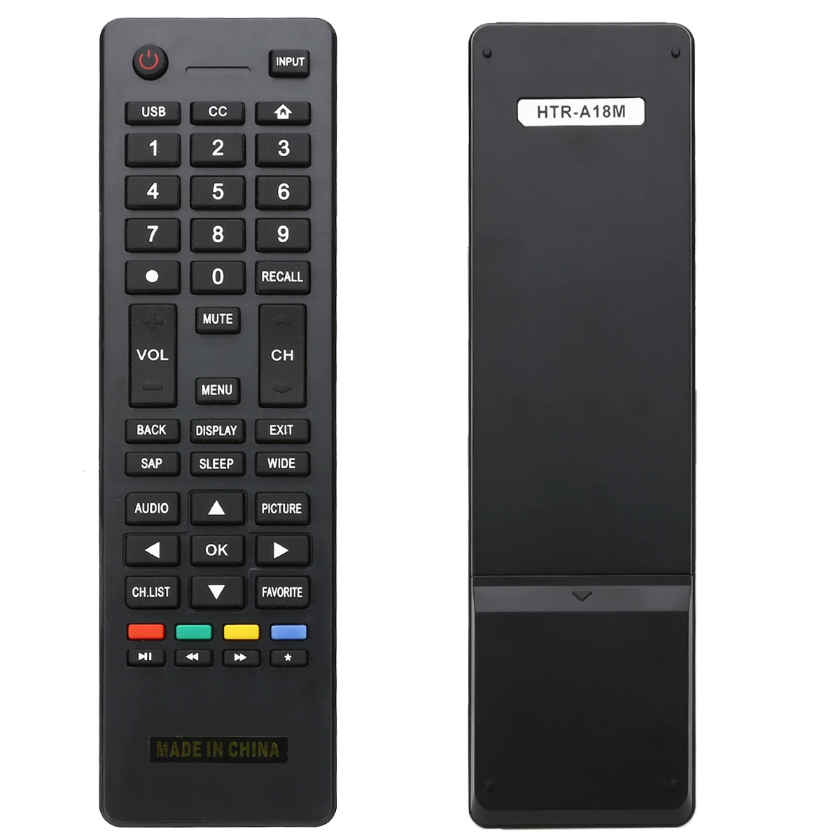 

Mayitr 1pc Replacement TV Remote Control DC 3V Black Controller For Haier HTR-A18M 55D3550 40D3500M 48D3500 Remote
