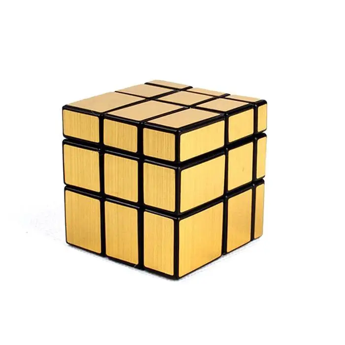 Новый детский зеркальный куб серебряного цвета золотой магический 3x3 пазл