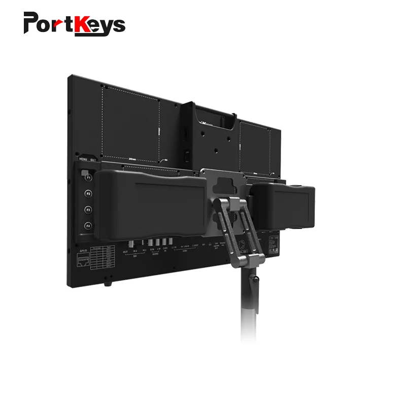 PortKeys MT20 19,5 дюйма HDMI/3G-SDI FHD Разрешение трансляции Портативный директор монитор с сложенном подставка, черный