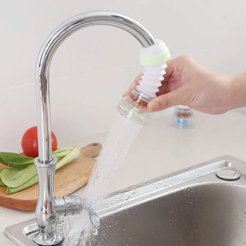 1pc 360 Degree Adjustable Water Tap Extension Filter Shower Bathroom Faucet Extender Home Kitchen Accessories | Дом и сад