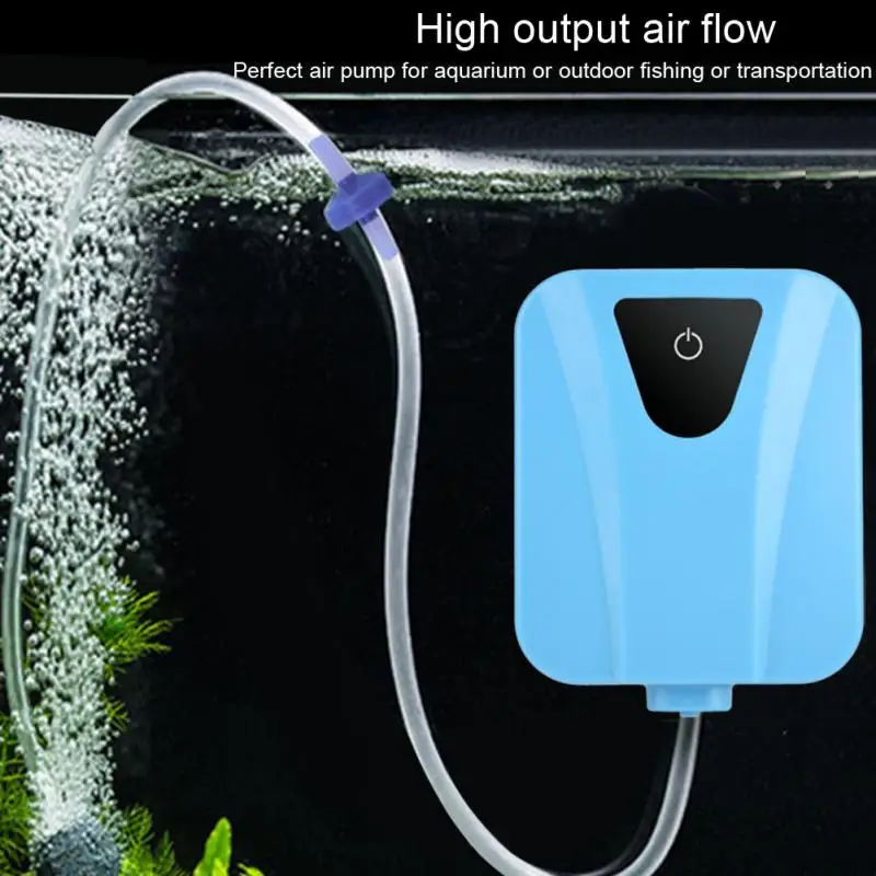 aquarium Oxygen Fish Air Pump Solar Powered Waterproof USB Oxygenator
