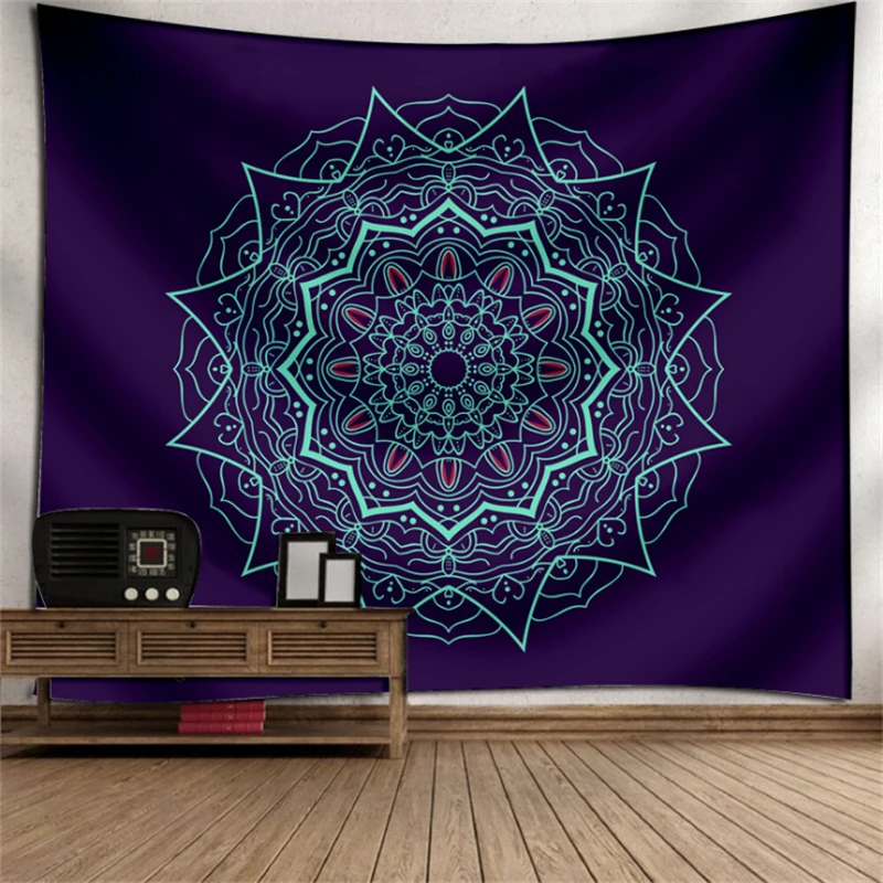 

180X230CM Mandala Tapestry Wall Hanging Indian Hippie Throw Tapestries Wall Decor Yoga Mat Beach Towel Blanket