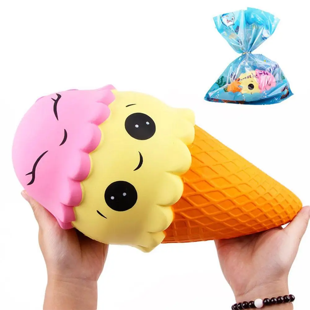 25 см Милая двойная голова мороженое, мягкий игрушка восходящая Игрушка Дети Vent мягкие для сжатия игрушка