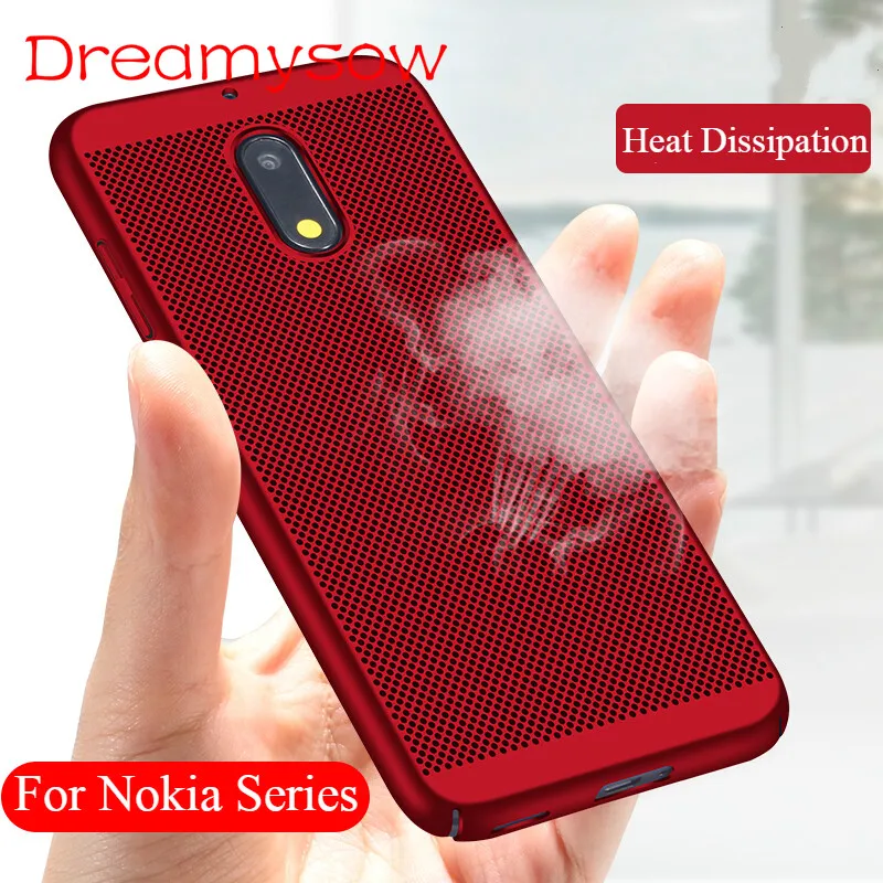 

Case For Nokia 6 2018 7Plus 3 5 8 2 7 9 1 Heat Dissipation Cooling Honeycomb Back Cover for 2.1 3.1 5.1 X6 6.1 Plus Accessories