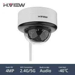 H. вид 4MP IP камера Wi Fi Крытый 2,4 г 5 IP камеры Wifi Onvif Смарт ИК CCTV камера Наружные камеры видеонаблюдения с микрофоном