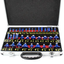 우드 라우터 비트 세트 35 pcs 8mm 핸들 우드 라우터 비트 세트 밀 조각 트리밍 목공 밀링 커터 트리머 어댑터(China)