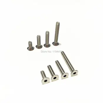

10-100pcs M3 M4 DIN7991 304 Stainless Steel Flat Countersunk Head Hex Socket Screw Bolt 4-50mm Length Metric Thread