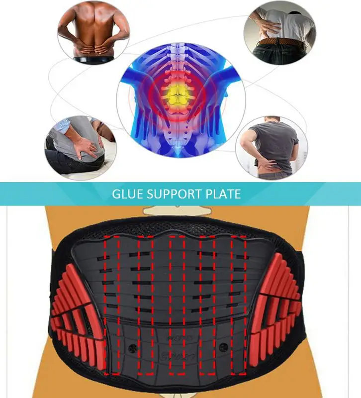 Medical Lumbosacral Brace Low Kidney Support Belt for Motorcycle//Motorbike L