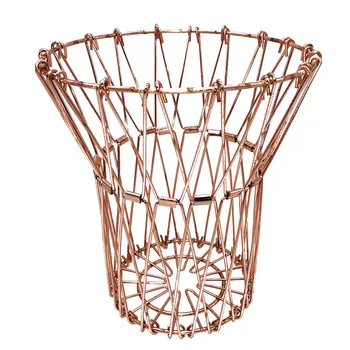 

Hot Sale Metal Storage Basket Folding Multipurpose Mesh Wire Fruit Storage Basket Fruit Tray Portable Storage Organizer Basket
