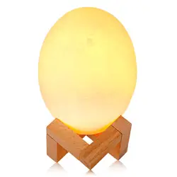 В продаже 3D печать яйцо динозавра свет похлопывающий ночной Светильник PLA 3 цвета для спальни украшения дома подарок стол ночник