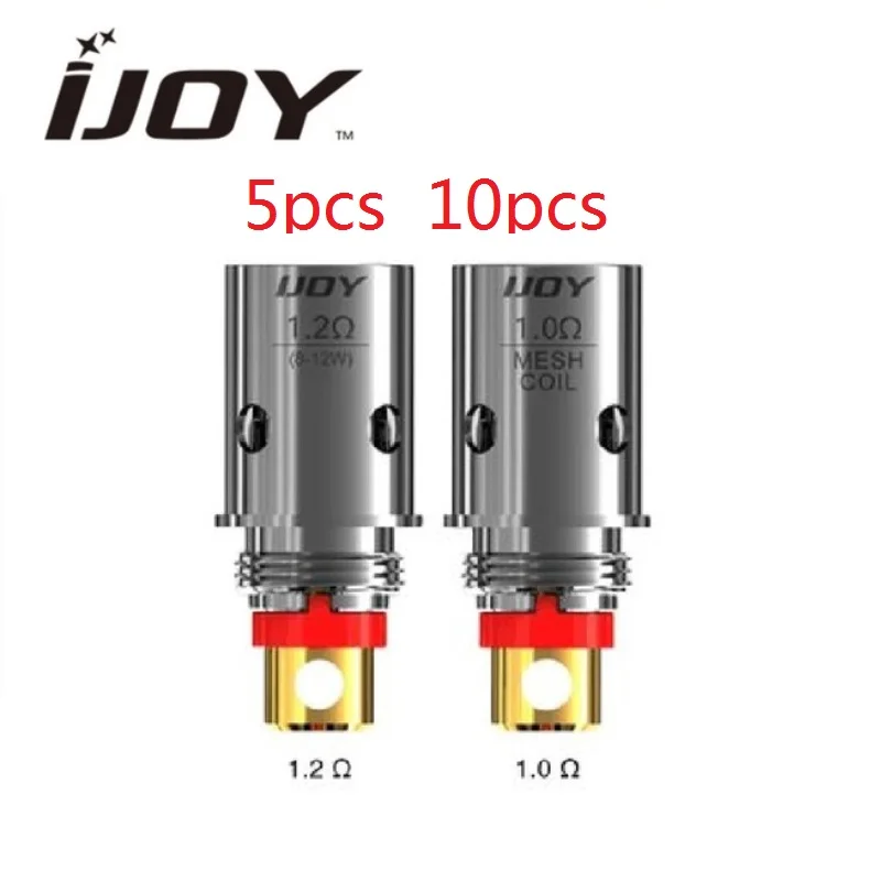 5 шт/10 шт! Оригинальная катушка IJOY Mercury 1.0ohm сетчатая катушка/1.2ohm Обычная для Vape Kit