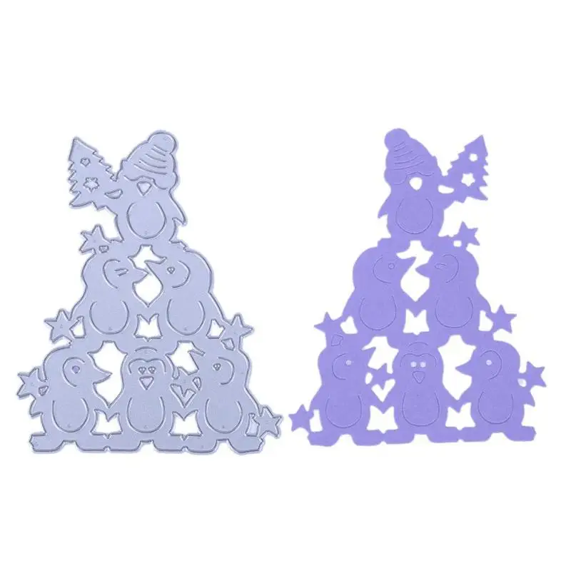 

Penguin DIY Metal Stencil Scrapbook Craft Embroidery Cutting Die Cute Penguin Shape DIY Stencil Scrapbook Craft Cutting Die
