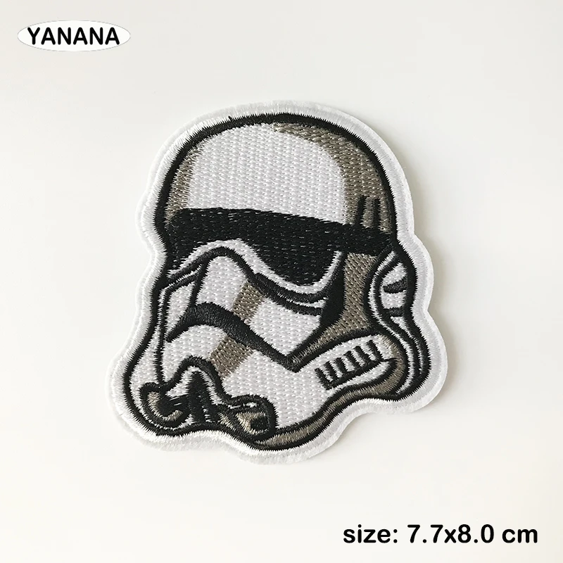 

Alien helmet Iron On Patches Sewing Embroidered Applique for Jacket Clothes Stickers Badge DIY Apparel Accessories