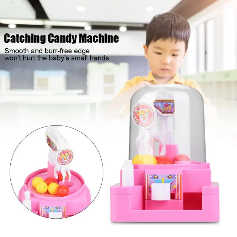 

Children Mini Catching Ball Machine Candy Catcher Music Grabber Educational Toys Electric Candy Crane Toys Funny Shopping Game